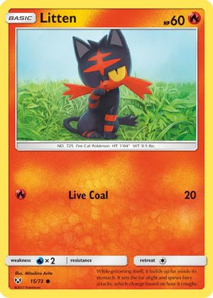 Litten 15/73 - Shining Legends - Poke-Collect