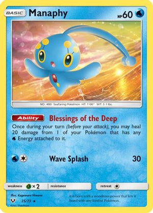 Manaphy 25/73 - Shining Legends Holofoil - Poke-Collect