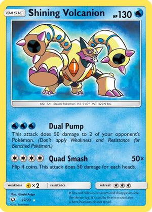 Shining Volcanion 27/73 - Shining Legends Holofoil - Poke-Collect
