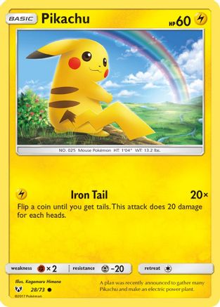 Pikachu 28/73 - Shining Legends - Poke-Collect