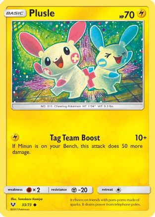 Plusle 33/73 - Shining Legends - Poke-Collect