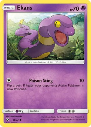 Ekans 36/73 - Shining Legends Reverse Holofoil - Poke-Collect
