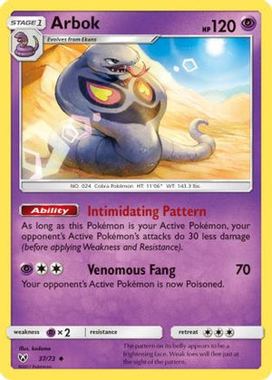 Arbok 37/73 - Shining Legends - Poke-Collect