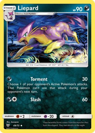 Liepard 49/73 - Shining Legends Reverse Holofoil - Poke-Collect