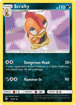 Scrafty 51/73 - Shining Legends Reverse Holofoil - Poke-Collect