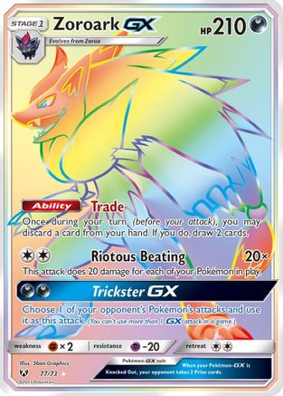 Zoroark-GX 77/73 - Shining Legends Holofoil - Poke-Collect