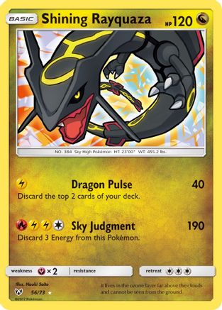 Shining Rayquaza 56/73 - Shining Legends Holofoil - Poke-Collect