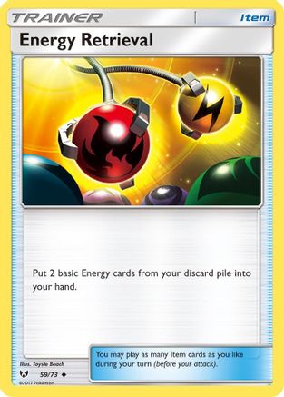 Energy Retrieval 59/73 - Shining Legends Reverse Holofoil - Poke-Collect