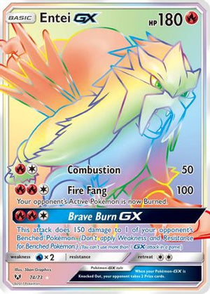 Entei-GX 74/73 - Shining Legends Holofoil - Poke-Collect