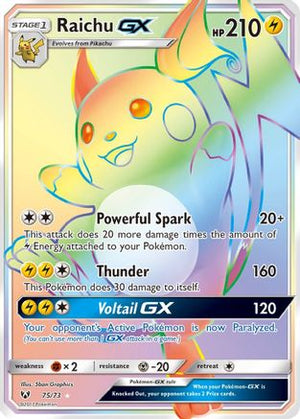 Raichu-GX 75/73 - Shining Legends Holofoil - Poke-Collect