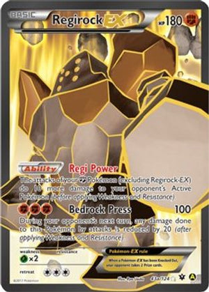 Regirock-EX 43a/124 - Fates Collide Holofoil - Poke-Collect