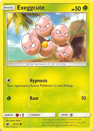 Exeggcute 4/111 - Crimson Invasion Reverse Holofoil - Poke-Collect