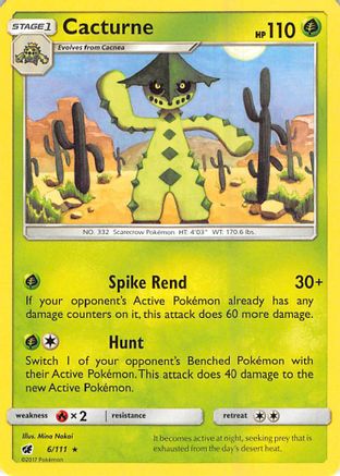 Cacturne 6/111 - SM  Crimson Invasion - Poke-Collect