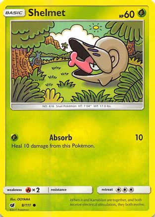 Shelmet 8/111 - Crimson Invasion Reverse Holofoil - Poke-Collect
