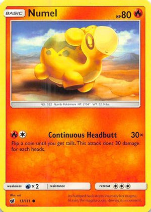 Numel 13/111 - Crimson Invasion Reverse Holofoil - Poke-Collect