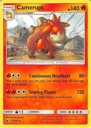 Camerupt 14/111 - SM  Crimson Invasion - Poke-Collect