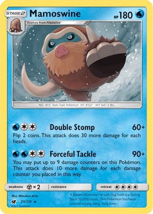 Mamoswine 21/111 - Crimson Invasion Reverse Holofoil - Poke-Collect