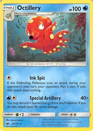 Octillery 23/111 - Crimson Invasion Reverse Holofoil - Poke-Collect
