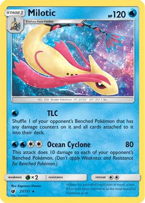 Milotic 27/111 - Crimson Invasion Reverse Holofoil - Poke-Collect