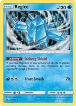 Regice 28/111 - SM  Crimson Invasion Holofoil - Poke-Collect