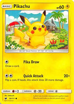 Pikachu 30/111 - SM  Crimson Invasion Reverse Holofoil - Poke-Collect