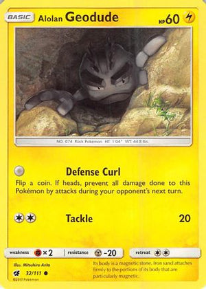 Alolan Geodude 32/111 - Crimson Invasion - Poke-Collect