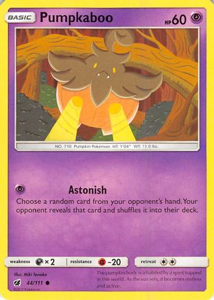 Pumpkaboo 44/111 - SM  Crimson Invasion Reverse Holofoil - Poke-Collect