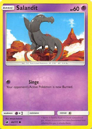 Salandit 46/111 - Crimson Invasion Reverse Holofoil - Poke-Collect