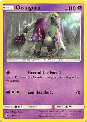 Oranguru 48/111 - Crimson Invasion Reverse Holofoil - Poke-Collect