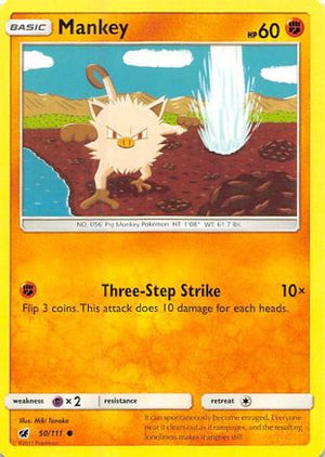 Mankey 50/111 - Crimson Invasion - Poke-Collect