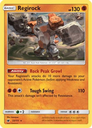 Regirock 53/111 - Crimson Invasion - Poke-Collect