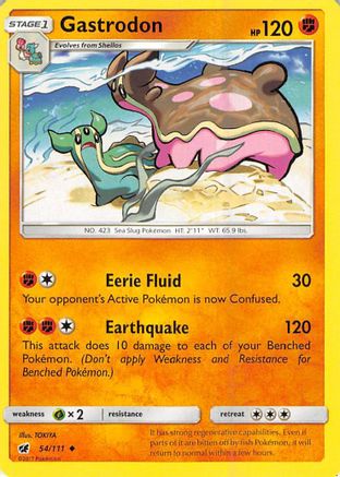 Gastrodon 54/111 - SM  Crimson Invasion Reverse Holofoil - Poke-Collect
