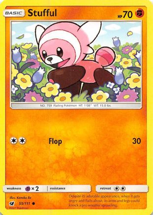 Stufful 55/111 - Crimson Invasion Reverse Holofoil - Poke-Collect