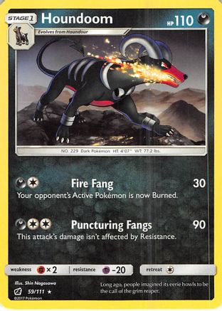 Houndoom 59/111 - SM  Crimson Invasion - Poke-Collect