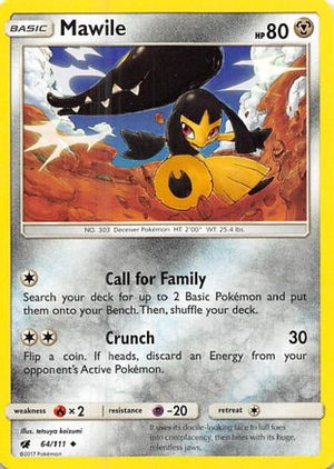 Mawile 64/111 - Crimson Invasion Reverse Holofoil - Poke-Collect