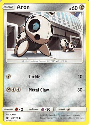 Aron 65/111 - SM  Crimson Invasion - Poke-Collect