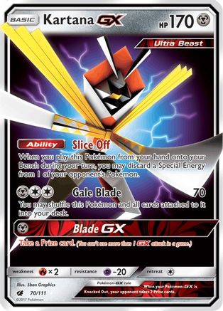 Kartana GX 70/111 - SM  Crimson Invasion Holofoil - Poke-Collect