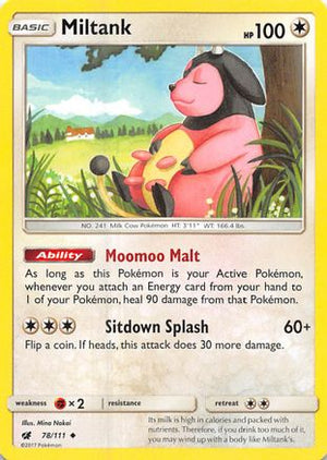 Miltank 78/111 - Crimson Invasion Reverse Holofoil - Poke-Collect