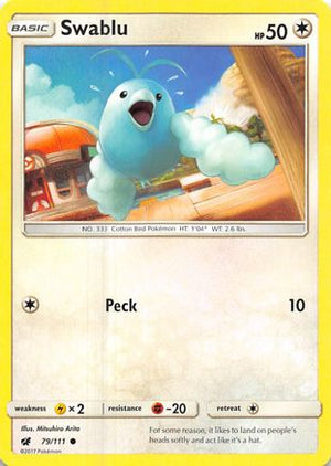 Swablu 79/111 - Crimson Invasion Reverse Holofoil - Poke-Collect