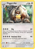 Diggersby 88/111 - SM  Crimson Invasion Reverse Holofoil - Poke-Collect