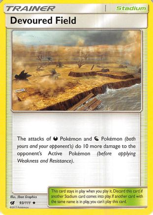 Devoured Field 93/111 - SM  Crimson Invasion Reverse Holofoil - Poke-Collect