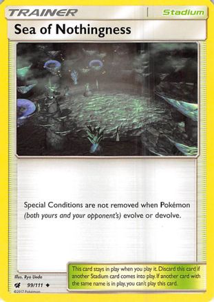 Sea of Nothingness 99/111 - SM  Crimson Invasion Reverse Holofoil - Poke-Collect
