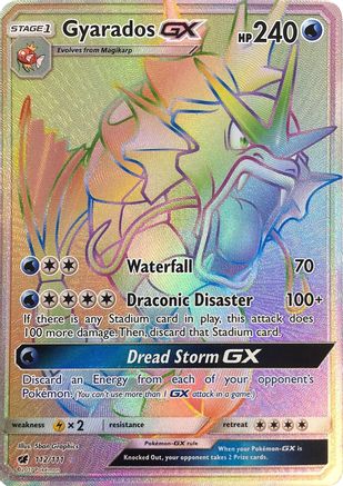 Gyarados GX (Secret) 112/111 - SM  Crimson Invasion Holofoil - Poke-Collect