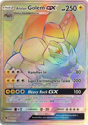 Alolan Golem-GX 113/111 - Crimson Invasion Holofoil - Poke-Collect