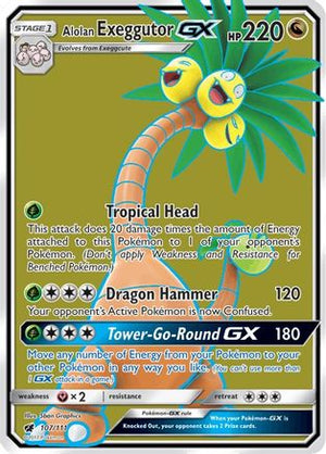 Alolan Exeggutor-GX 107/111 - Crimson Invasion Holofoil - Poke-Collect