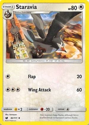 Staravia 82/111 - Crimson Invasion - Poke-Collect