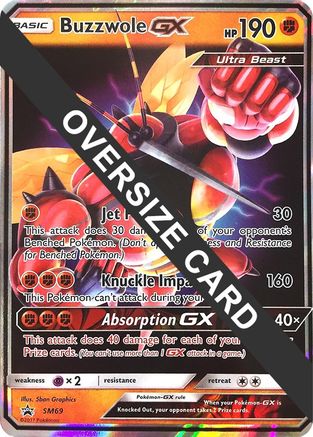 Buzzwole GX - SM69 (SM Black Star Promos) SM69 - Jumbo Cards Holofoil - Poke-Collect