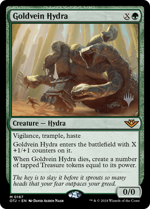 Goldvein Hydra (PPOTJ-167) - Outlaws of Thunder Junction Promos Foil - Poke-Collect