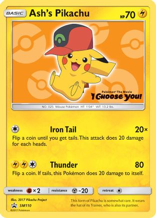 Ash's Pikachu SM110/248 - SM Black Star Promos - Poke-Collect