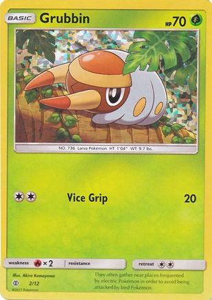 Grubbin - 2/12 2/12 - McDonalds Promos 2017 Holofoil - Poke-Collect